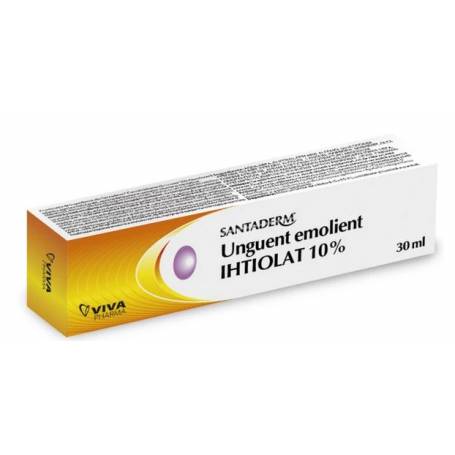 UNGUENT EMOLIENT IHTIOLAT 10% SANTADERM 30ML - VITALIA PHARMA