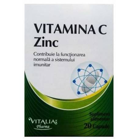 VITAMINA C + ZINC 20 Comprimate - VITALIA PHARMA