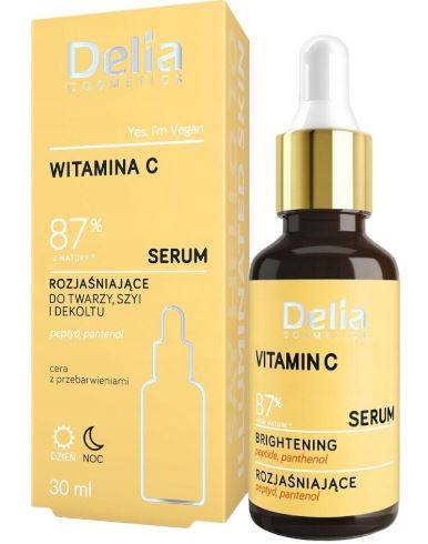 Ser Vitamina C Iluminator, Zi Si Noapte, Fata Si Decolteu 30ml - Delia Cosmetics