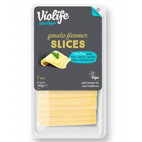 Gouda, branza vegana, 7 felii, 140 g, Violife