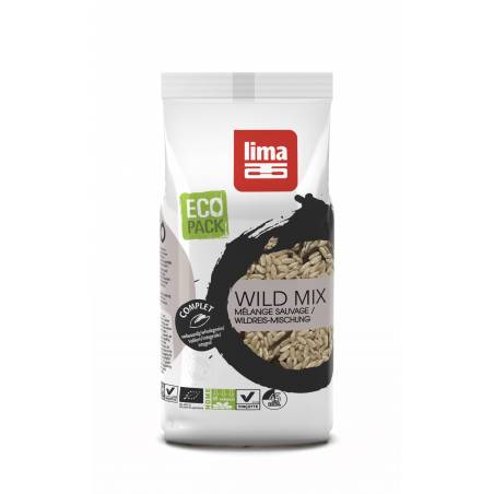 Mix de orez brun si orez salbatic eco-bio 500g - Lima