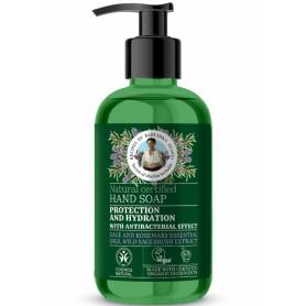 Sapun lichid antibacterial cu extract de Salvie si ulei esential de Rozmarin, 300 ml, Bunica Agafia