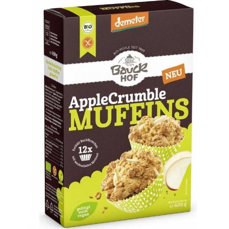 Mix pentru muffins cu mere, Fara gluten Eco-Bio 400g - BauckHof