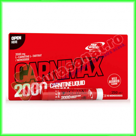 Carnimax 2000 Wild Berries, 20 cps de 25ml - Pro Nutrition