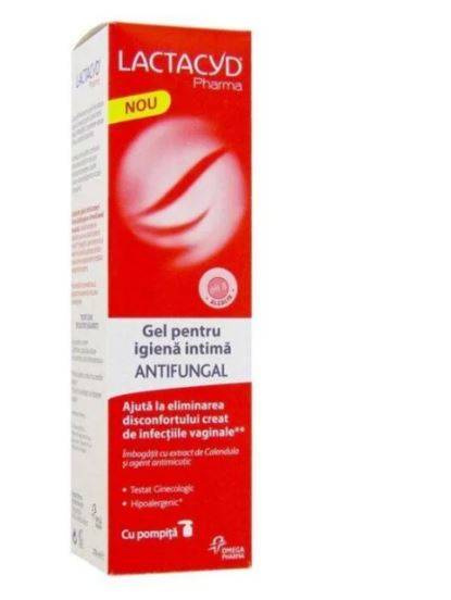 Gel Pentru Igiena Intima Antifungal, 250 Ml -lactacyd Pharma