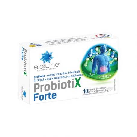 PROBIOTIX FORTE, PROBIOTIC PENTRU ADULTI, 10 CAPSULE, HELCOR