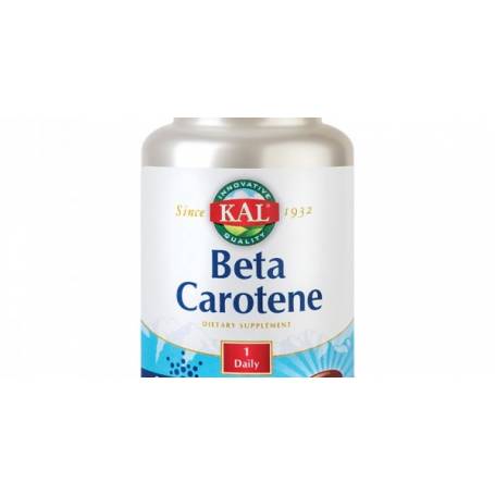 Beta Carotene, contribuie la mentinerea vederii normale, 25.000 UI, 50 capsule, KAL, SECOM
