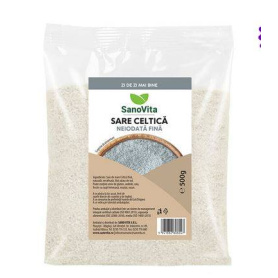 Sare Celtica fina neiodata, 500g - Sanovita