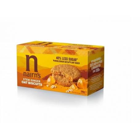 Biscuiti din ovaz integral cu ghimbir, 200g - Nairn's