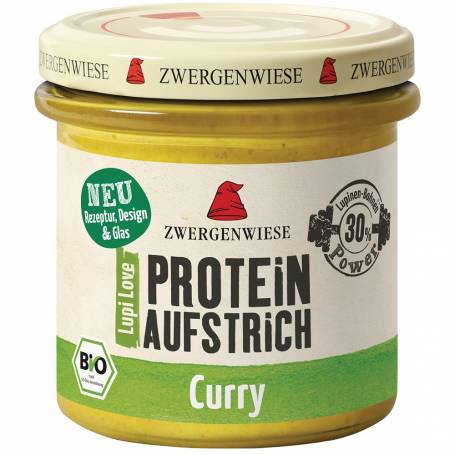 Crema tartinabila proteica cu lupin si curry, eco-bio, 135g - Zwergenwiese