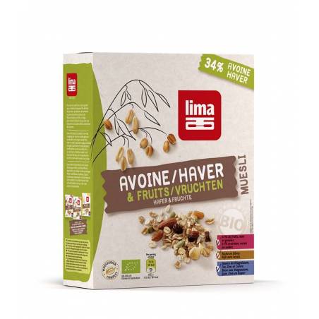 Muesli cu fructe si ovaz eco-bio 500g - Lima