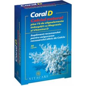 Coral D 30cps - calciu organic - Vitacare