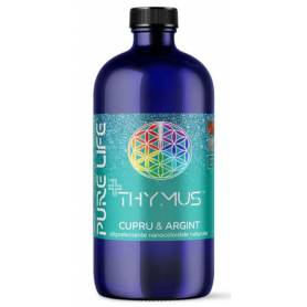 Argint si cupru Coloidal 20ppm, Thymus, 480ml - Agnes Itara