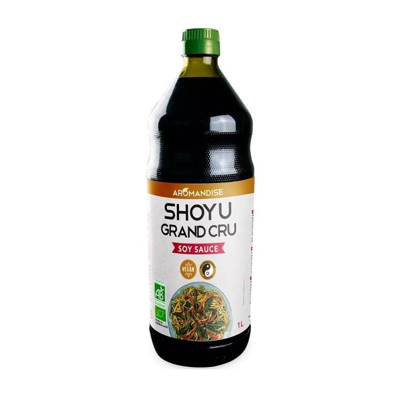 Sos de soya Shoyu Grand Cru, eco-bio, 1 L, Aromandise