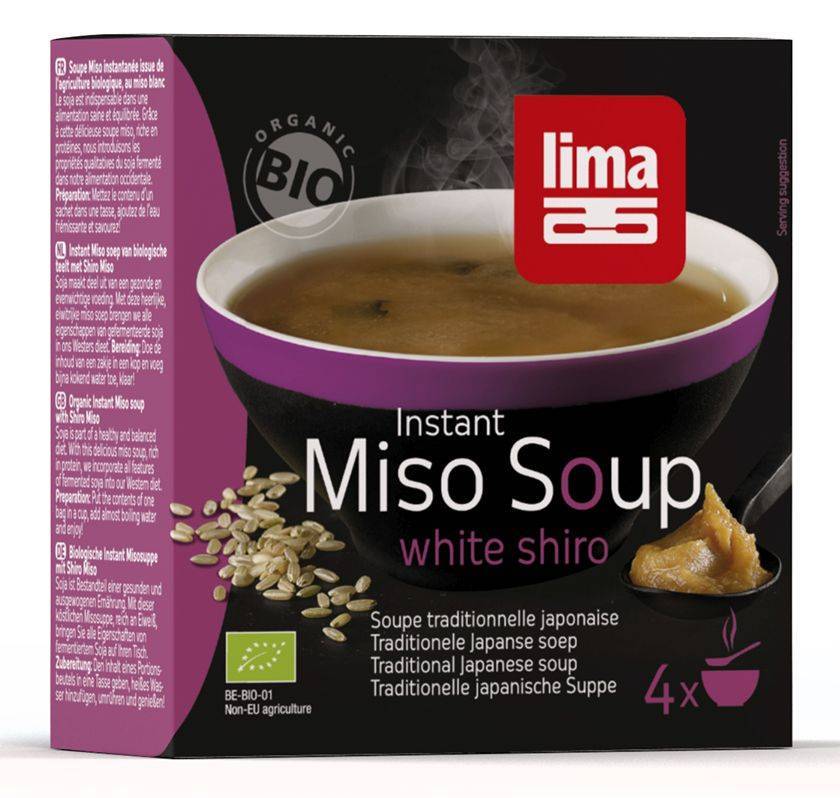Supa shiro miso instant eco-bio 4x15g - lima
