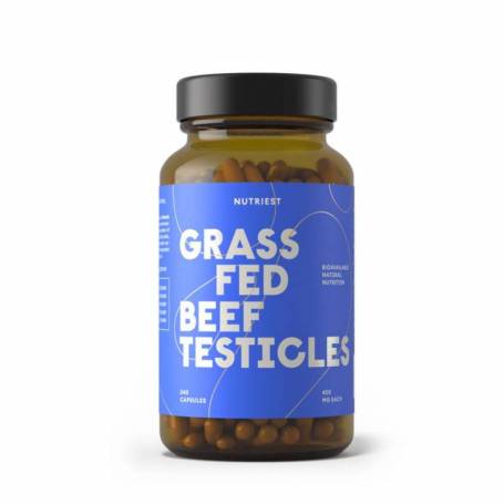 Grass fed Beef TESTICLES – Sustine mentinerea nivelului normal de testosteron in sange, 240 capsule, NUTRIEST
