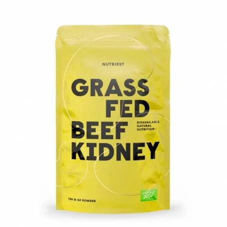 GRASS FED BEEF KIDNEY – pulbere eco-bio din rinichi de vita organica liofilizat,  135 g, NUTRIEST