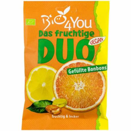 Dropsuri Duo cu lamaie si portocale, eco-bio, 75g - Bio 4 You