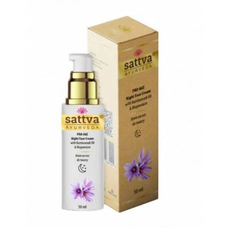 Crema de fata antirid de noapte cu kumkumadi si magneziu, 50ml – Sattva