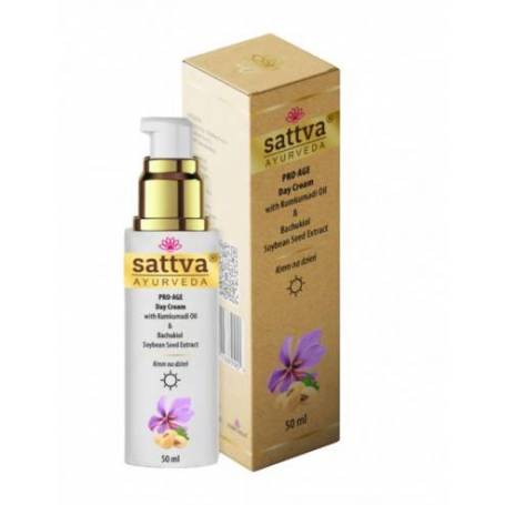 Crema de fata antirid de zi cu bakuchiol si kumkumadi, 50ml – Sattva