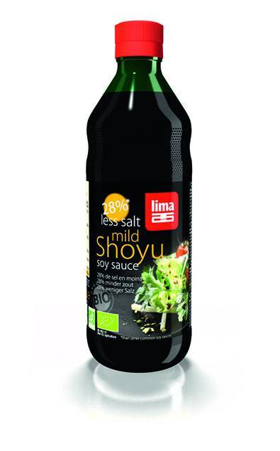 Sos de soia shoyu eco-bio cu continut redus de sare 250ml - lima