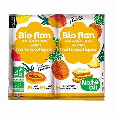 Budinca de fructe exotice, eco-bio, 2 x 4 g, Nat-ali