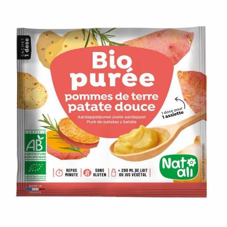 Piure instant de cartofi si cartofi dulci Eco-Bio 30g - Nat-ali