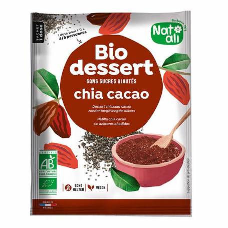 Desert cu chia si cacao, eco-bio, 40 g, Nat-ali