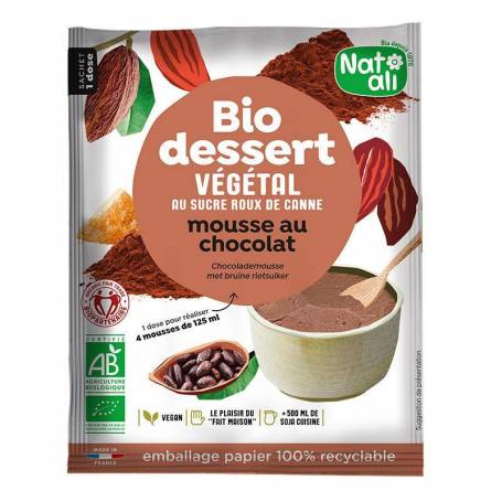Desert mousse de ciocolata, eco-bio, 70 g, Nat-ali