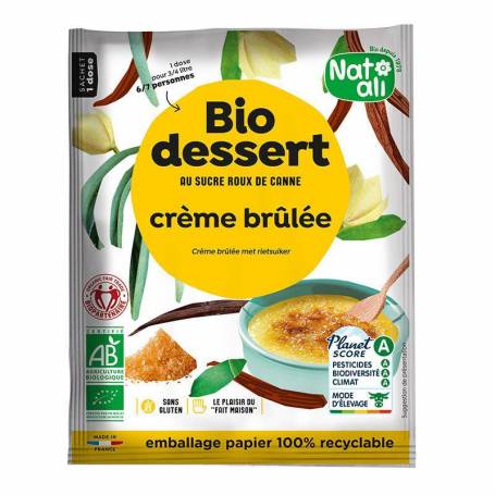 Desert creme brulee, eco-bio, 80 g, Nat-ali