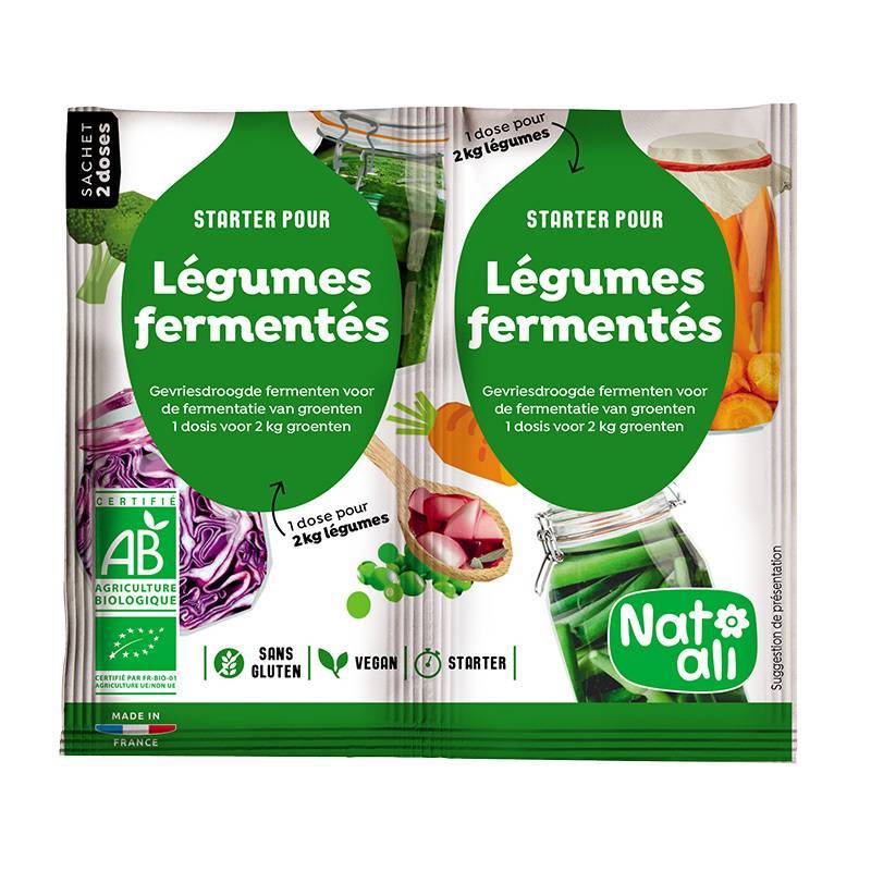 Starter pentru fermentare muraturi Eco-Bio 2 x 5g - Nat-ali