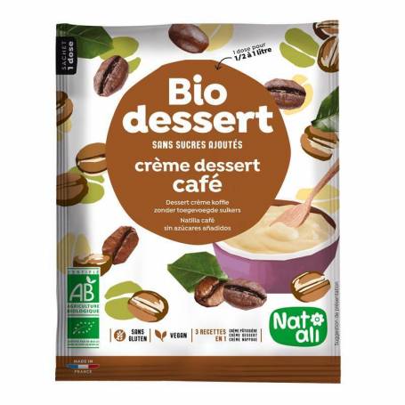 Desert crema cu cafea, eco-bio, 45 g, Nat-ali