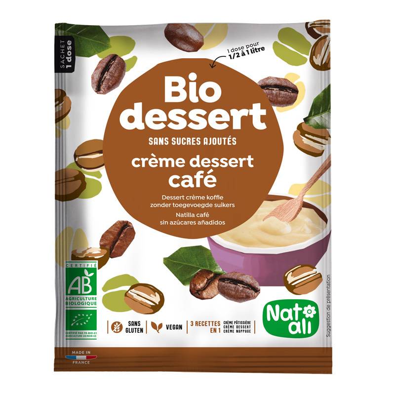 Desert Crema Cu Cafea, Eco-bio, 45 G, Nat-ali