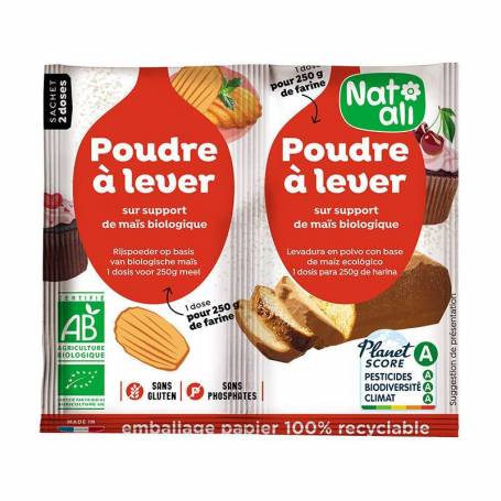 Praf de copt Fara Gluten Eco-Bio 2 x 7g - Nat-ali