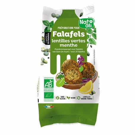 Mix pentru falafel Fara Gluten cu linte Eco-Bio 150g - Nat-ali