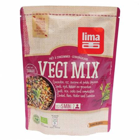 Vegi mix spelta, orez, ovaz si legume eco-bio 250g - Lima