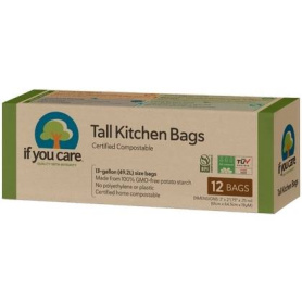 Saci menajeri compostabili 49.2L, 12 bucati - If You Care