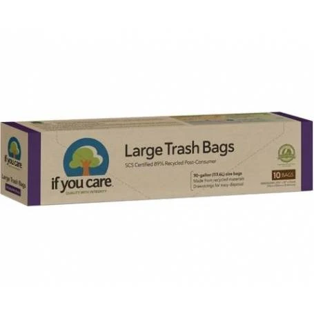 Saci menajeri mari din plastic reciclat 113.6L, 10 bucati - If You Care