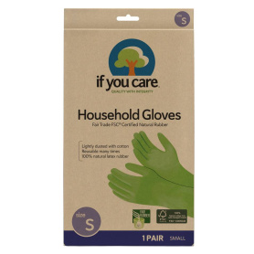 Manusi din cauciuc natural, uz casnic, marimea S - If You Care