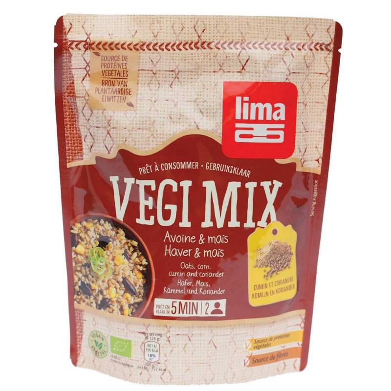 Vegi mix ovaz, porumb si coriandru eco-bio 250g - Lima