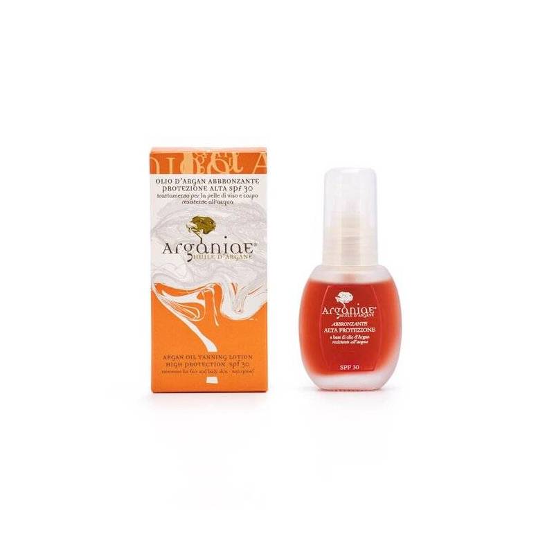 Ulei pentru bronzat cu protectie solara si ulei de argan SPF 30,