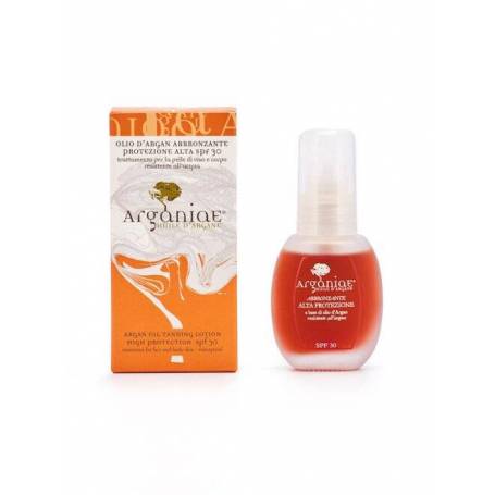 Ulei pentru bronzat cu protectie solara si ulei de argan SPF 30, 30ml - Argania