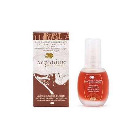 Ulei pentru bronzat cu protectie solara si ulei de argan SPF 50+, 30ml - Argania