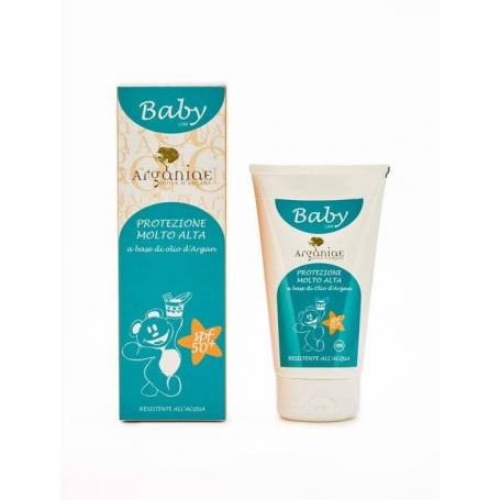 Crema bebelusi pentru protectie solara cu ulei de argan SPF 50 +, 150 ml, Argania