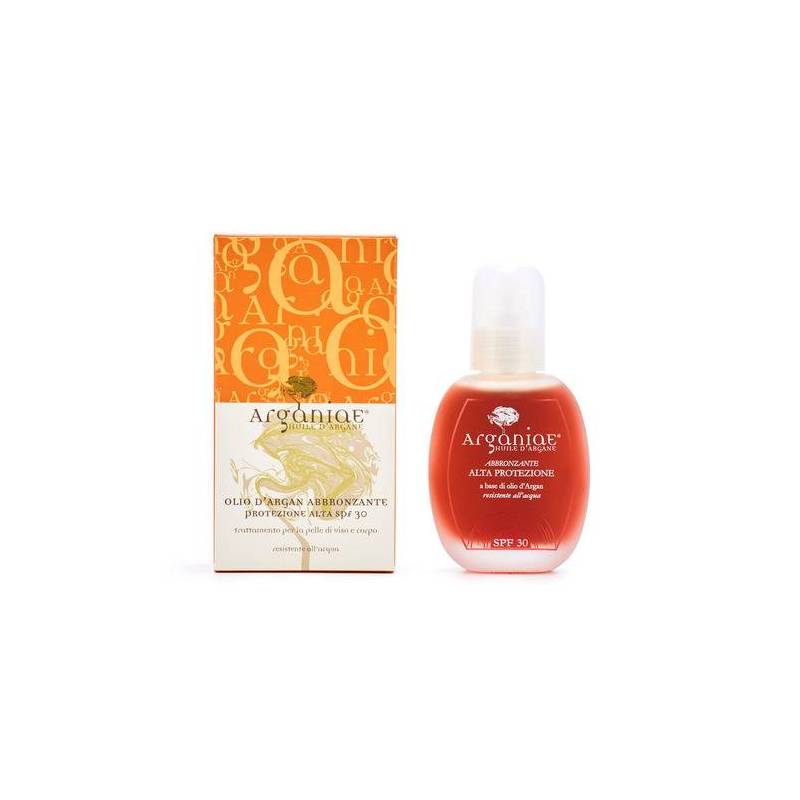 Ulei pentru bronzat cu protectie solara si ulei de argan SPF 30,