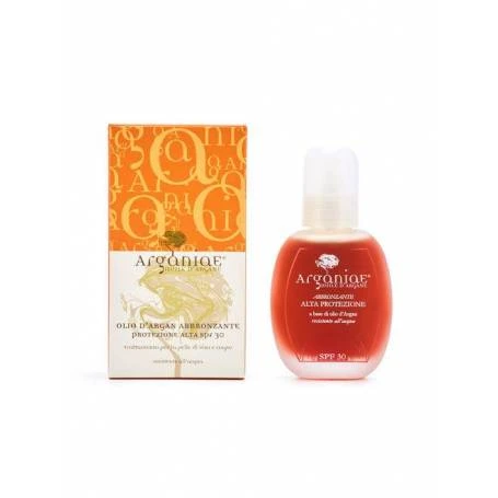 Ulei pentru bronzat cu protectie solara si ulei de argan SPF 30, 100ml - Argania