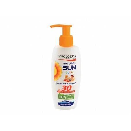 Lotiune cu protectie solara pentru copii SPF 30 Natural Sun, 200ml - Gerocossen