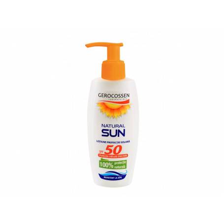 Lotiune cu protectie solara SPF 50 Natural Sun, 200ml - Gerocossen