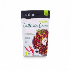 Chili con carne vegan cu fasole rosie si legume,  eco-bio, 320g - Lotao