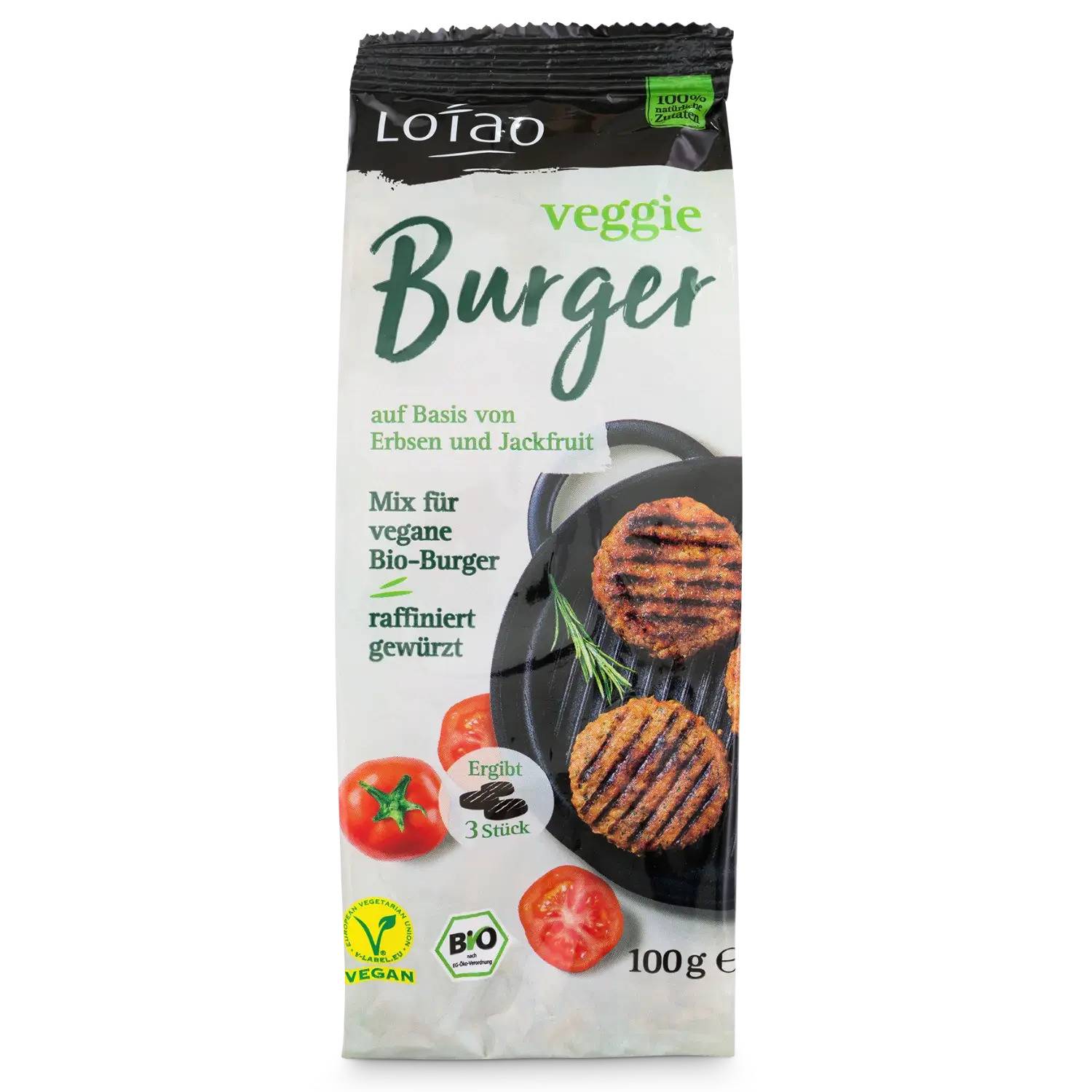 Mix Pentru Burger Vegan, Eco-bio, 100g - Lotao